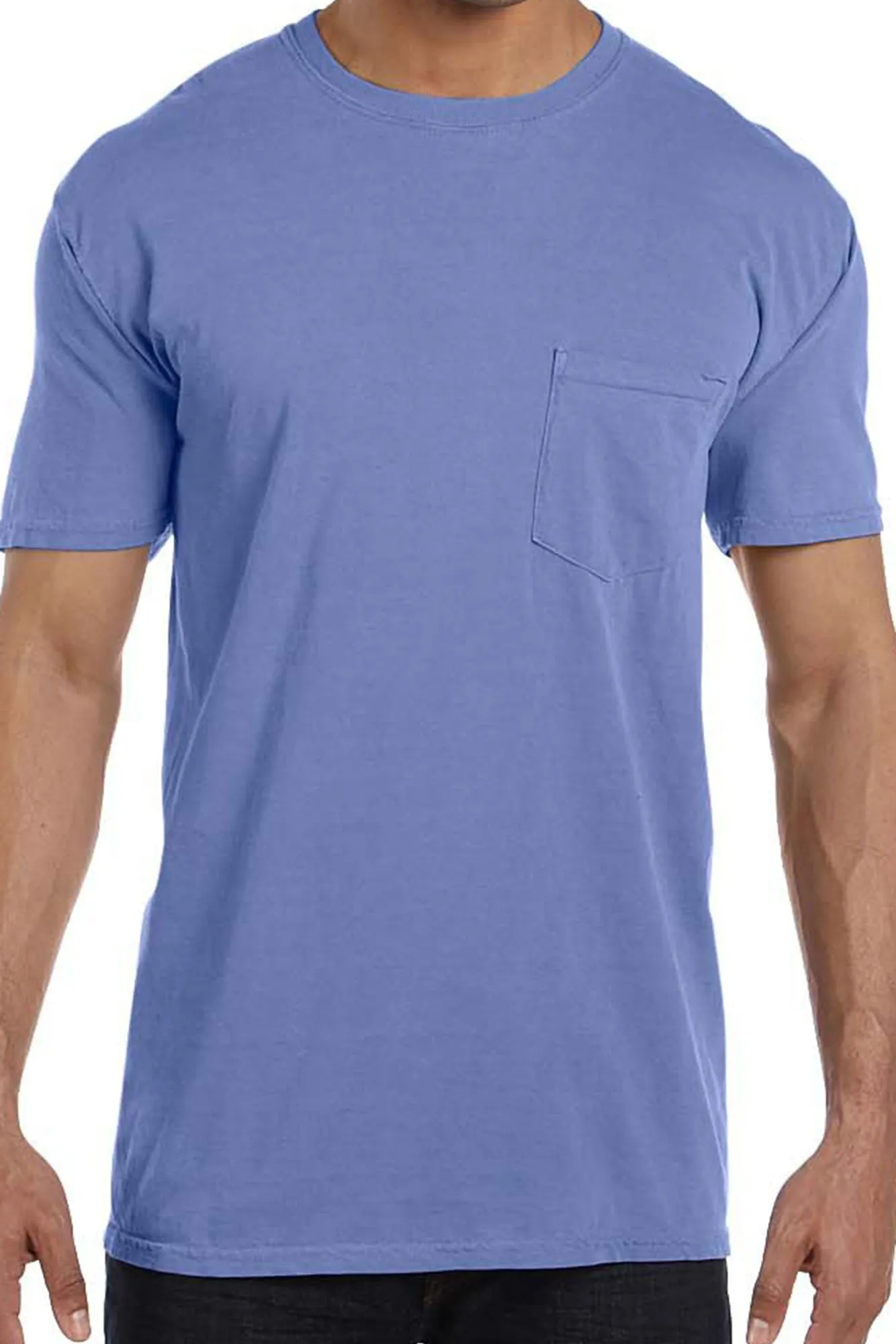 Shades of Blue Comfort Colors Adult Ring-Spun Cotton Pocket Tee *Personalize It