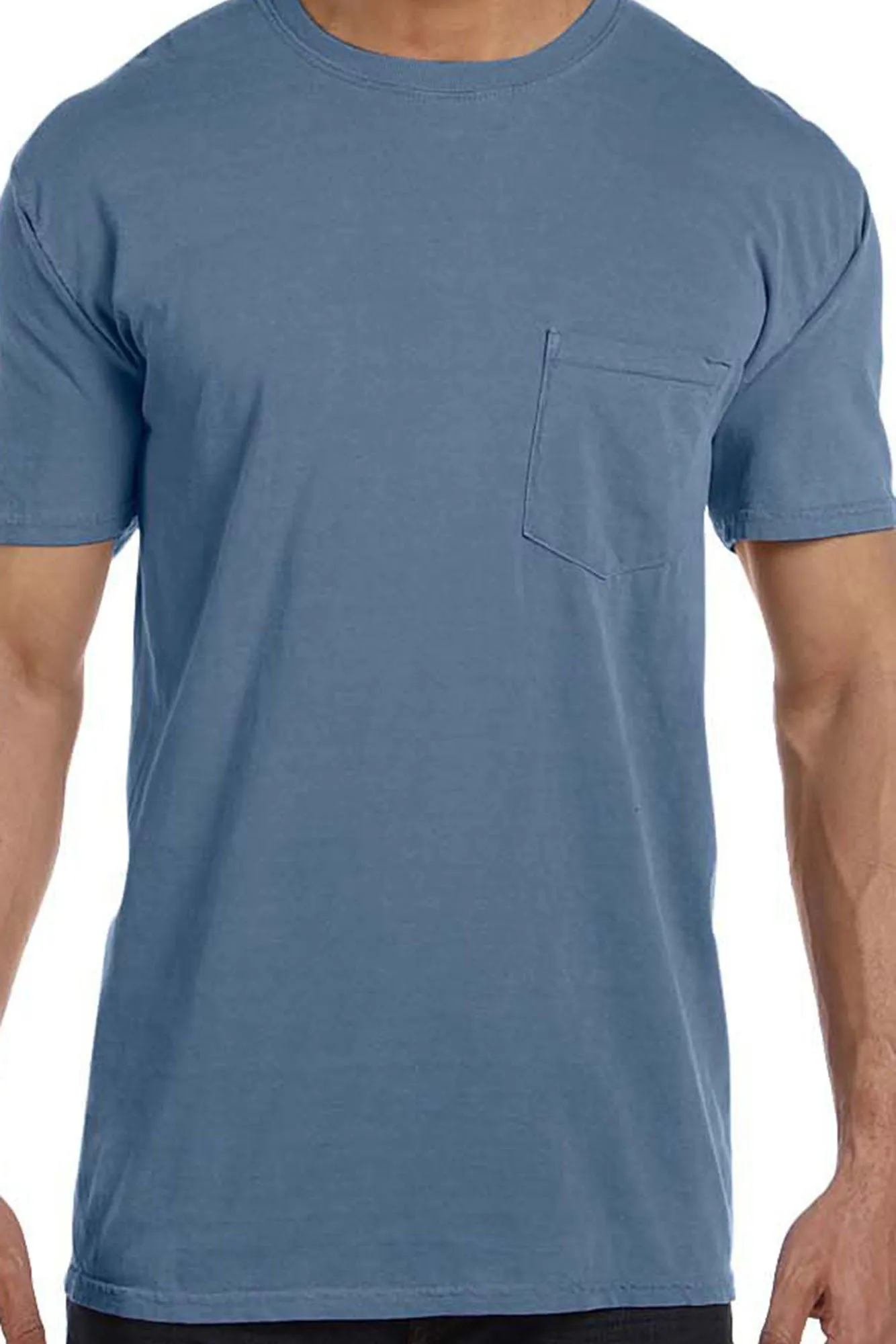 Shades of Blue Comfort Colors Adult Ring-Spun Cotton Pocket Tee *Personalize It