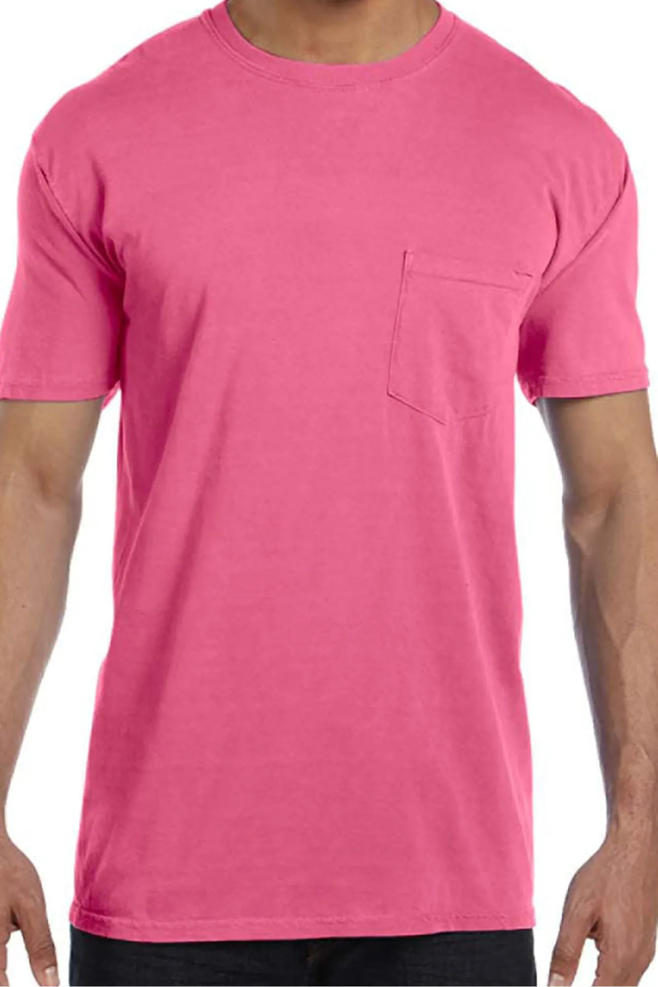 Shades of Pink/Purple Comfort Colors Adult Ring-Spun Cotton Pocket Tee *Personalize It