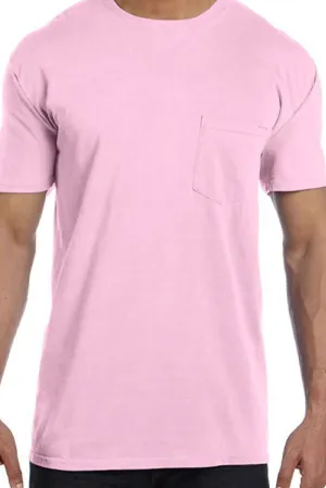 Shades of Pink/Purple Comfort Colors Adult Ring-Spun Cotton Pocket Tee *Personalize It