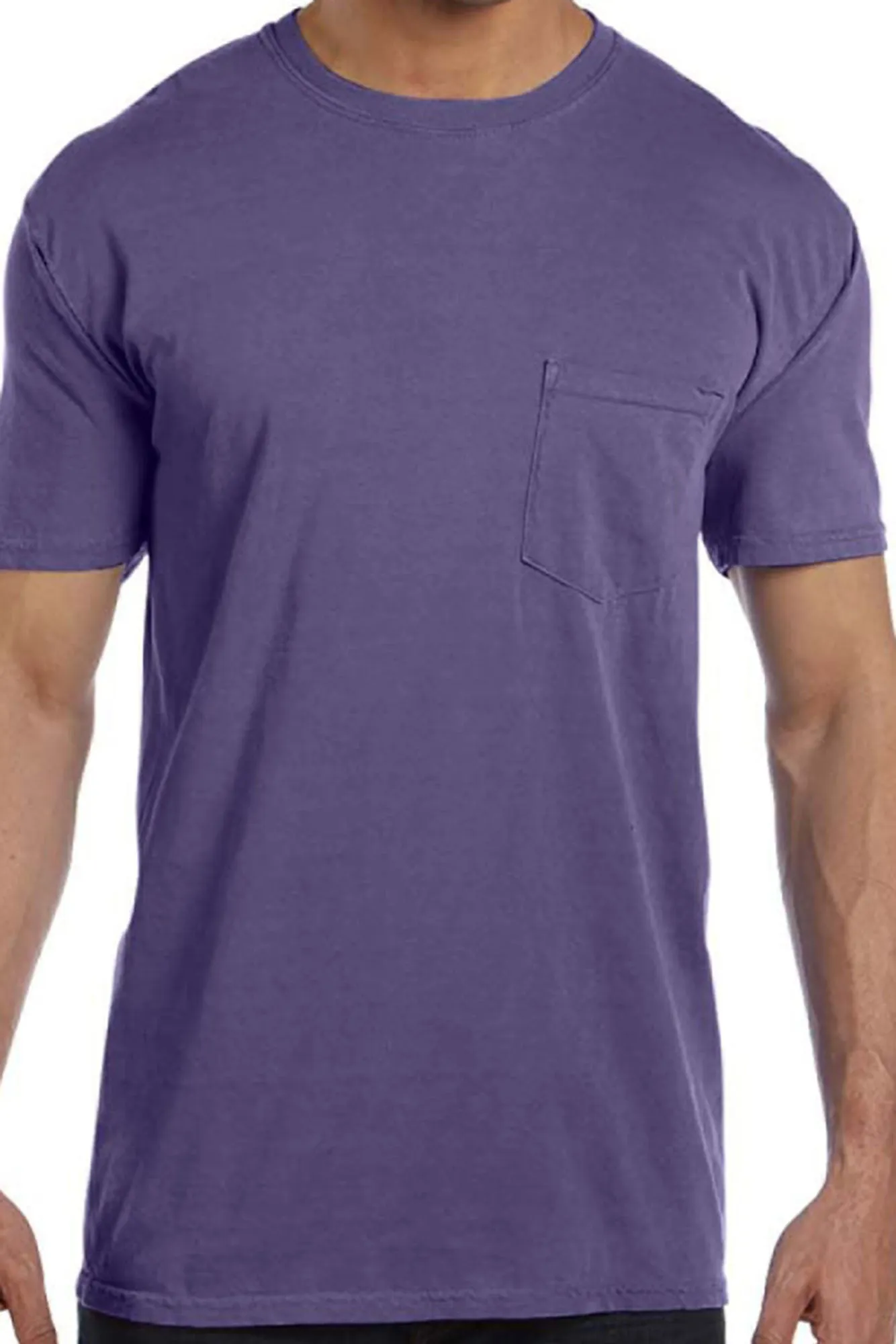 Shades of Pink/Purple Comfort Colors Adult Ring-Spun Cotton Pocket Tee *Personalize It