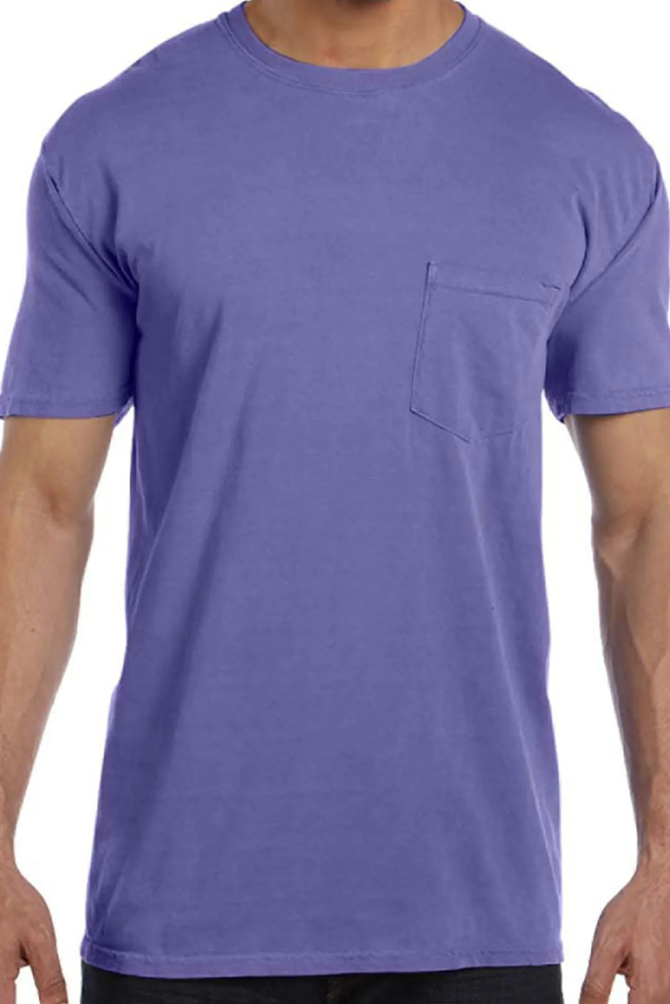 Shades of Pink/Purple Comfort Colors Adult Ring-Spun Cotton Pocket Tee *Personalize It