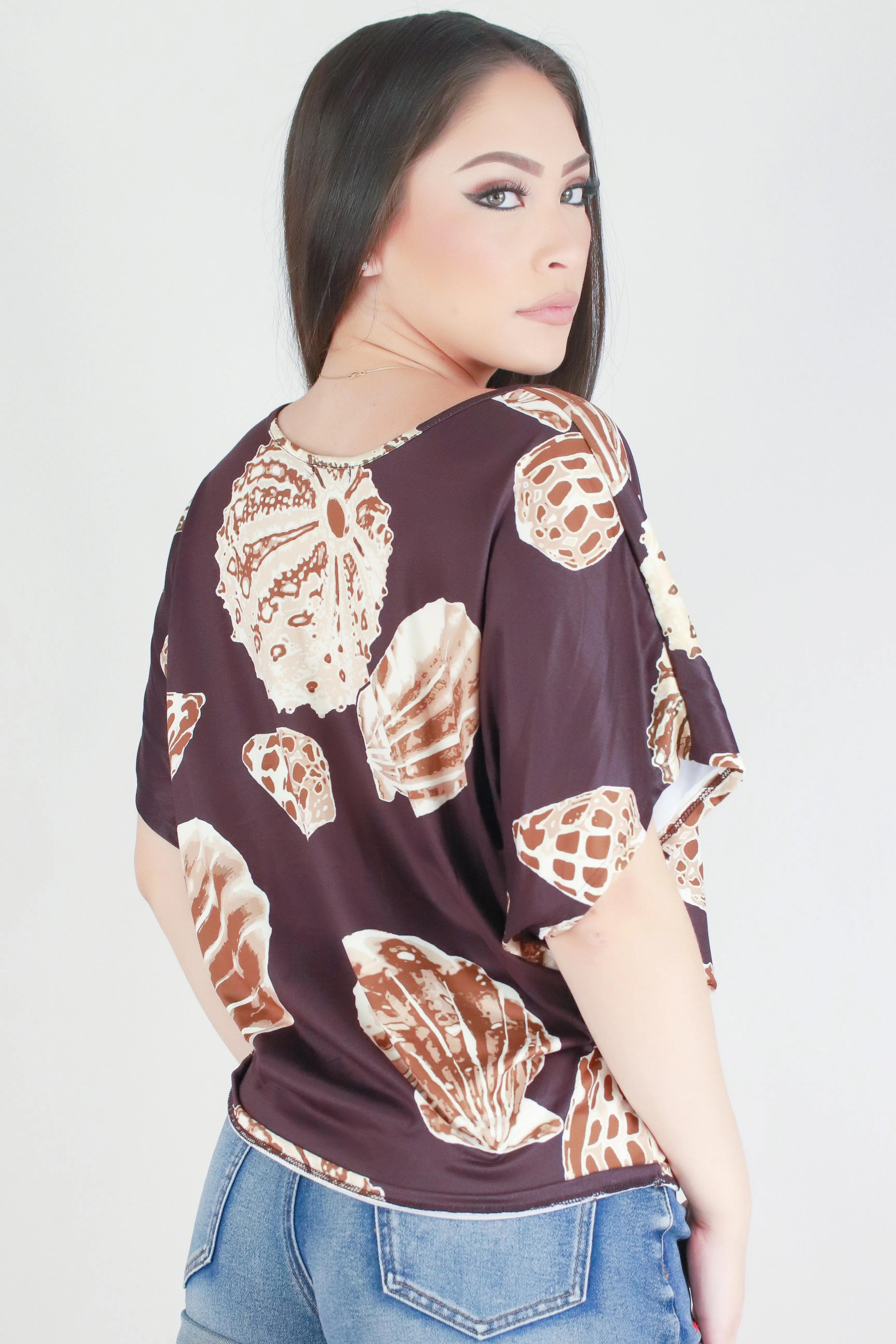 SHELL DOLMAN TOP