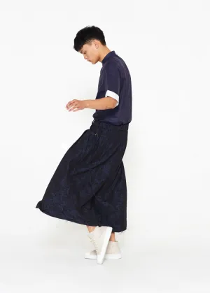 Short Sleeve Blue Cotton Tunic