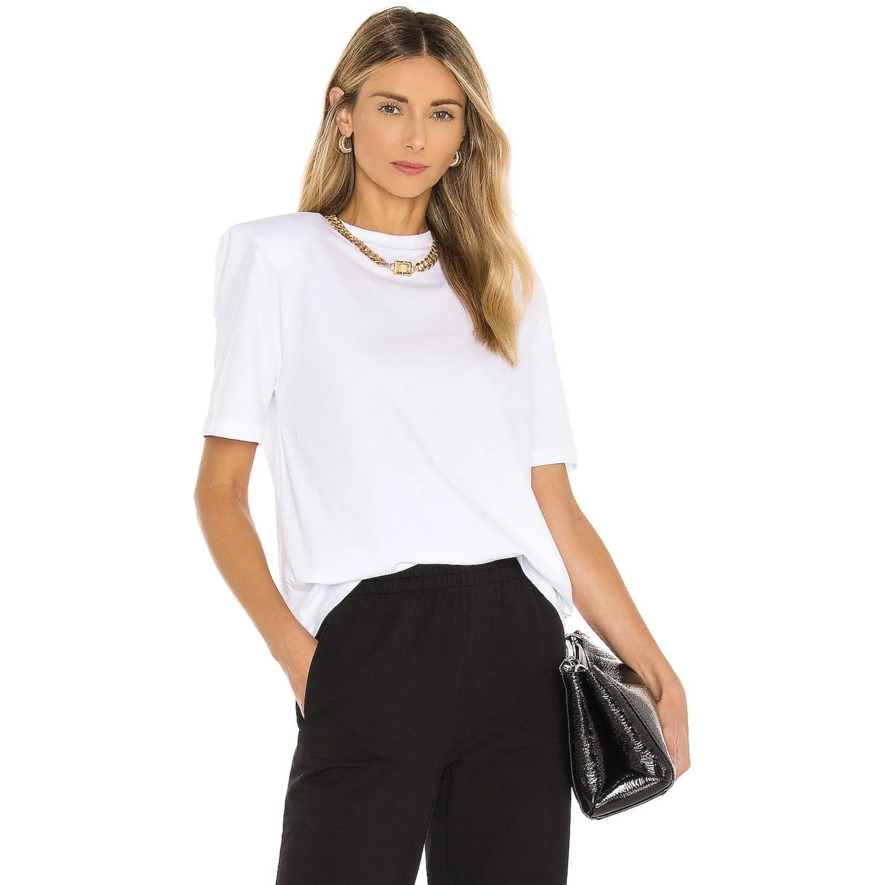SHOULDER PAD TEE