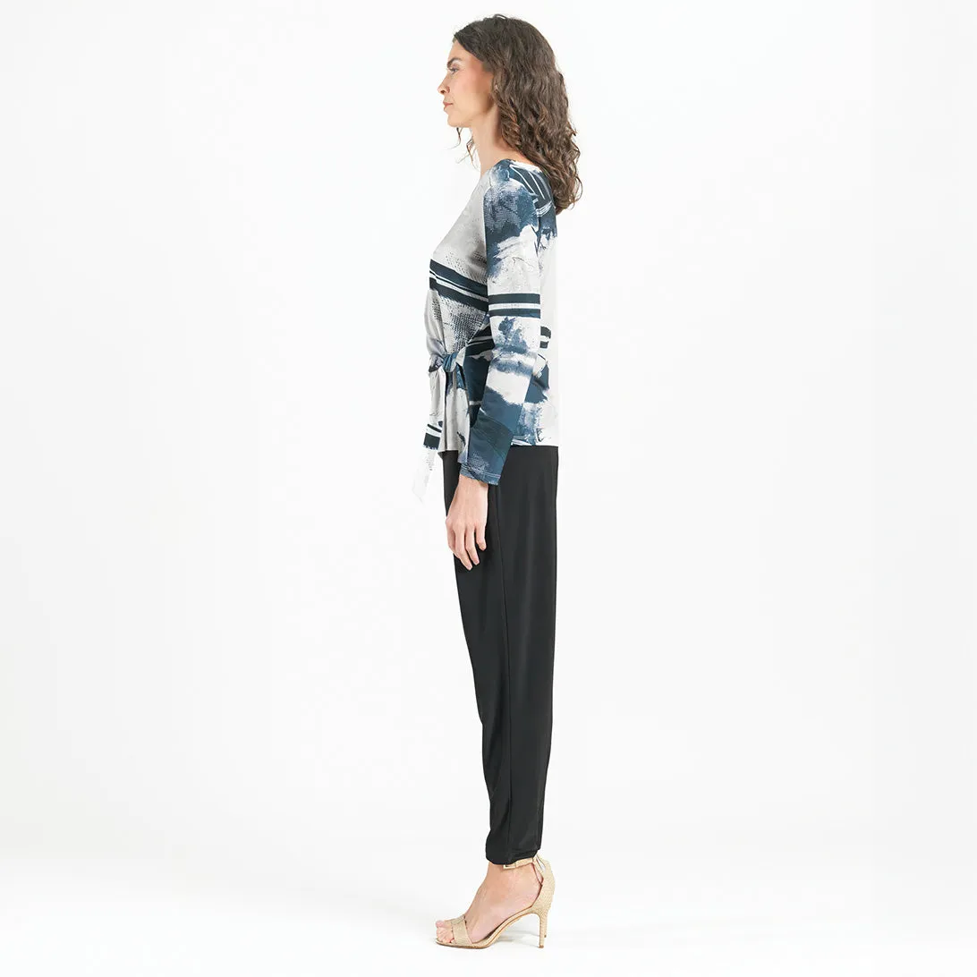 Side Tie Waist Top - Misty Petals - Final Sale!