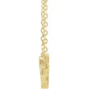 Sideways Cross & Heart 18" Necklace R42409