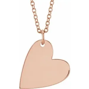 Sideways Heart 16-18" Necklace or Pendant 88260