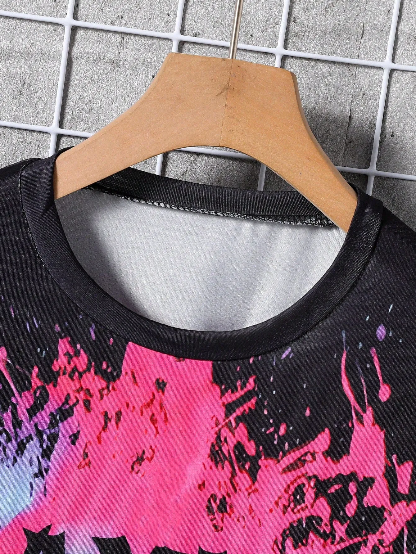 Silky tank top|  Boy Casual Graffiti Silky Gaming Print Short Top