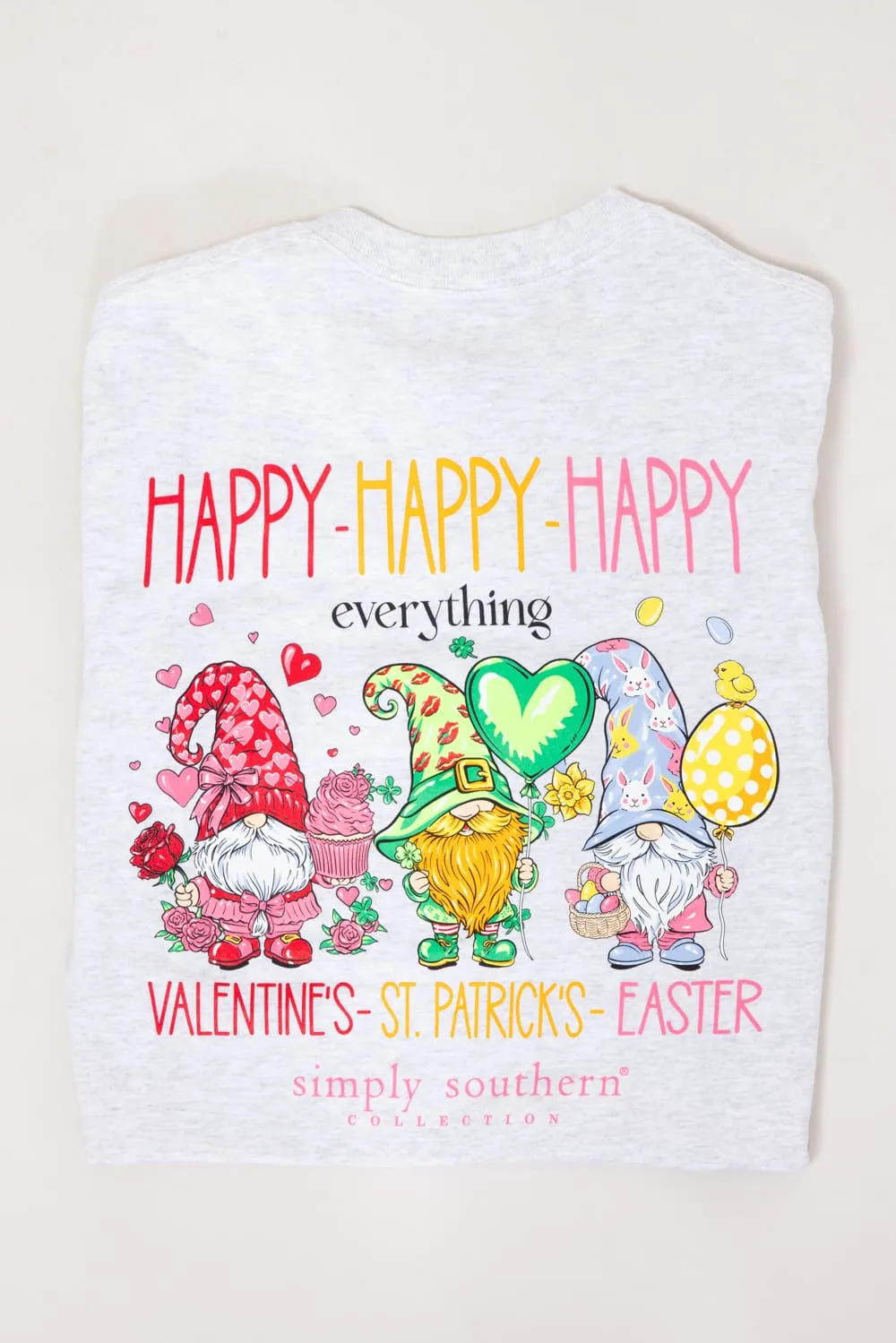Simply Southern Happy Everything T-Shirt for Women in Ash Gray | SS-HAPPY-ASHGRY