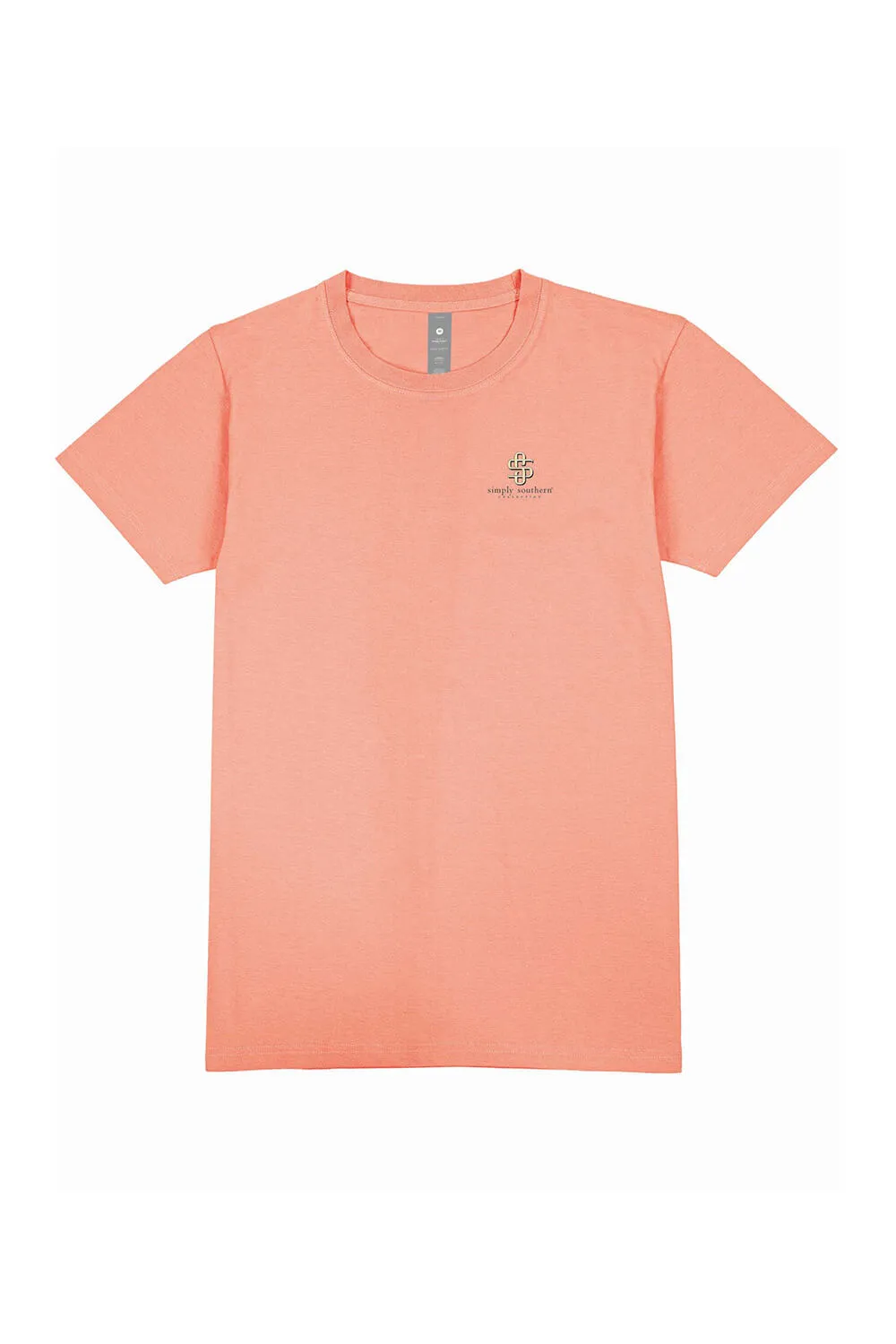 Simply Southern Plus Size Frog Love Yourself T-Shirt for Women in Peach | EXT-SS-FROG-PEACH