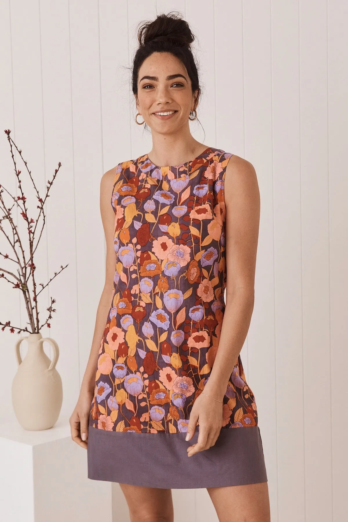 Sixties Tunic - Poppy Peach