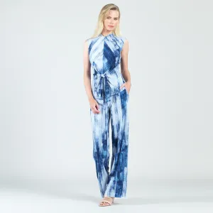 Sleeveless Center Front Tie Top - Paint Stroke - Final Sale!