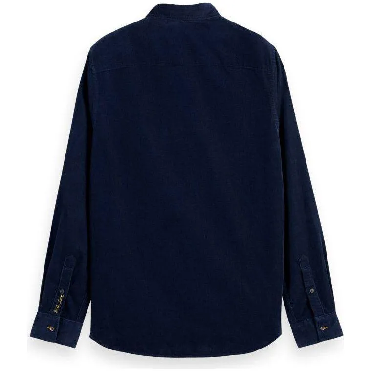 Slim-Fit Fine Corduroy Shirt - Night