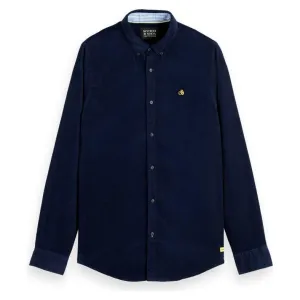 Slim-Fit Fine Corduroy Shirt - Night