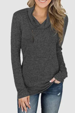Slim Long Sleeve Tops(2 colors)