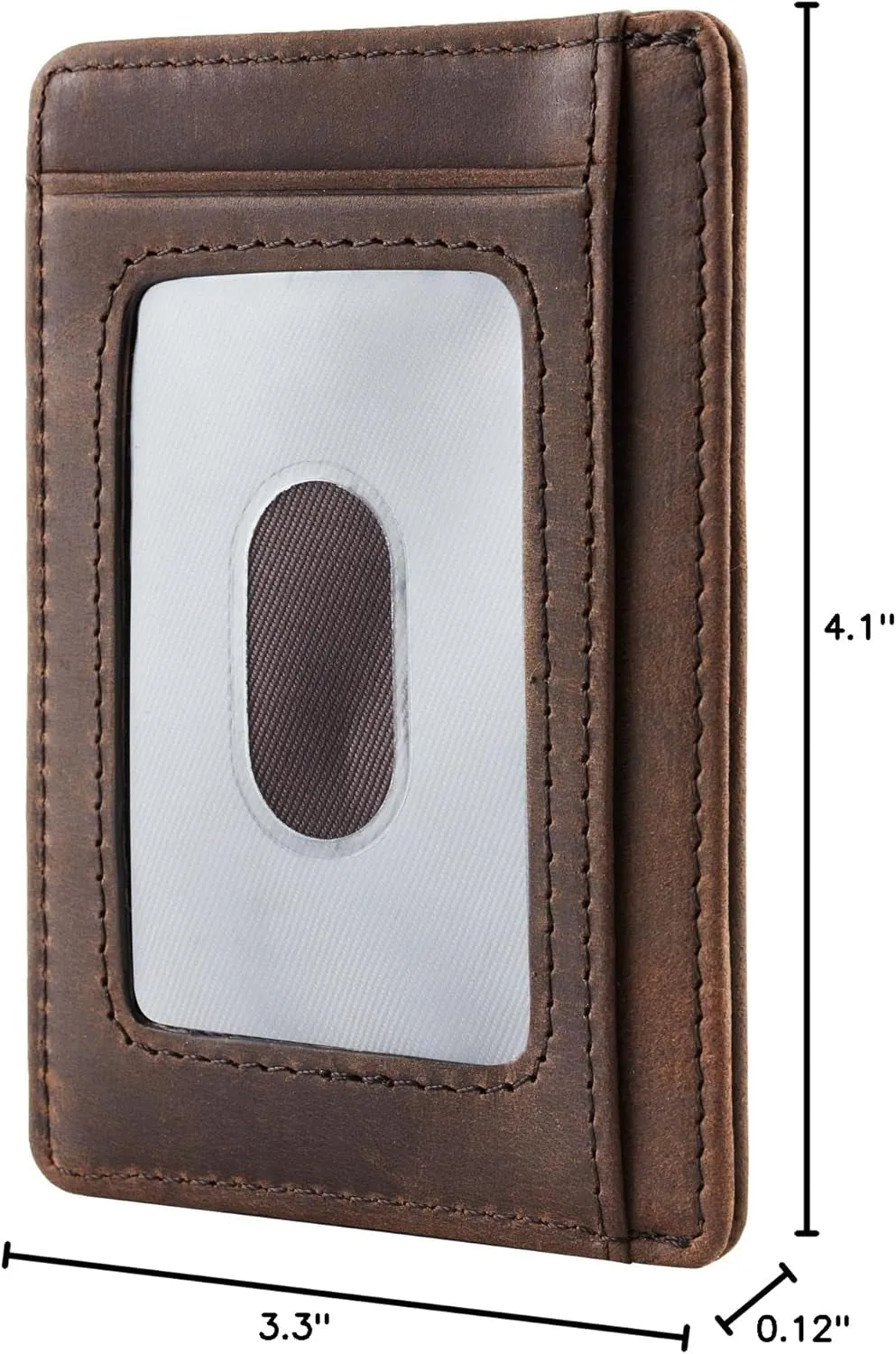 Slim Minimalist Front Pocket Walle, RFID Blocking Leather Card Holder