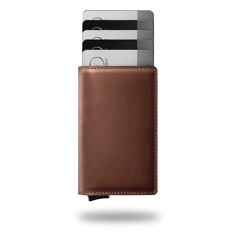 Slim RFID-Blocking Leather Wallet – Compact, Stylish, and Secure for Cards & Cash