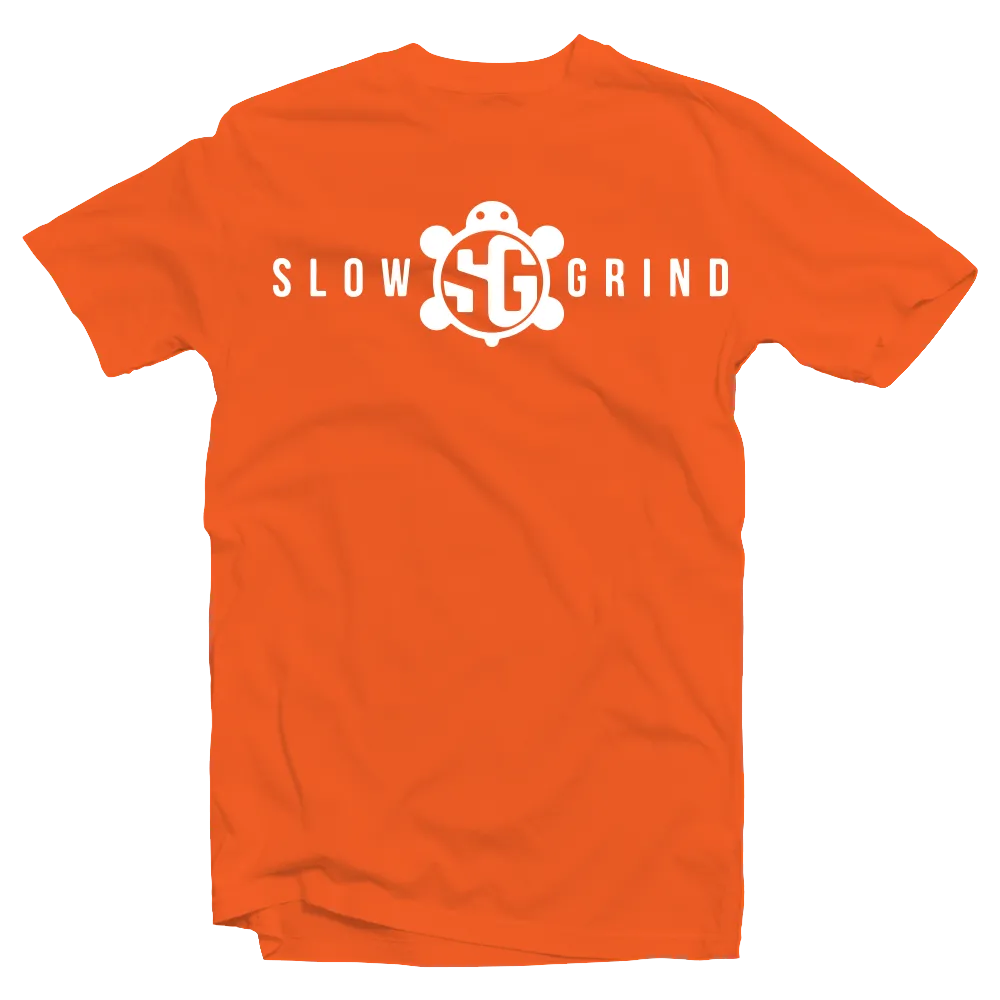 SlowGrind™️ Original Tee (Orange/ White)