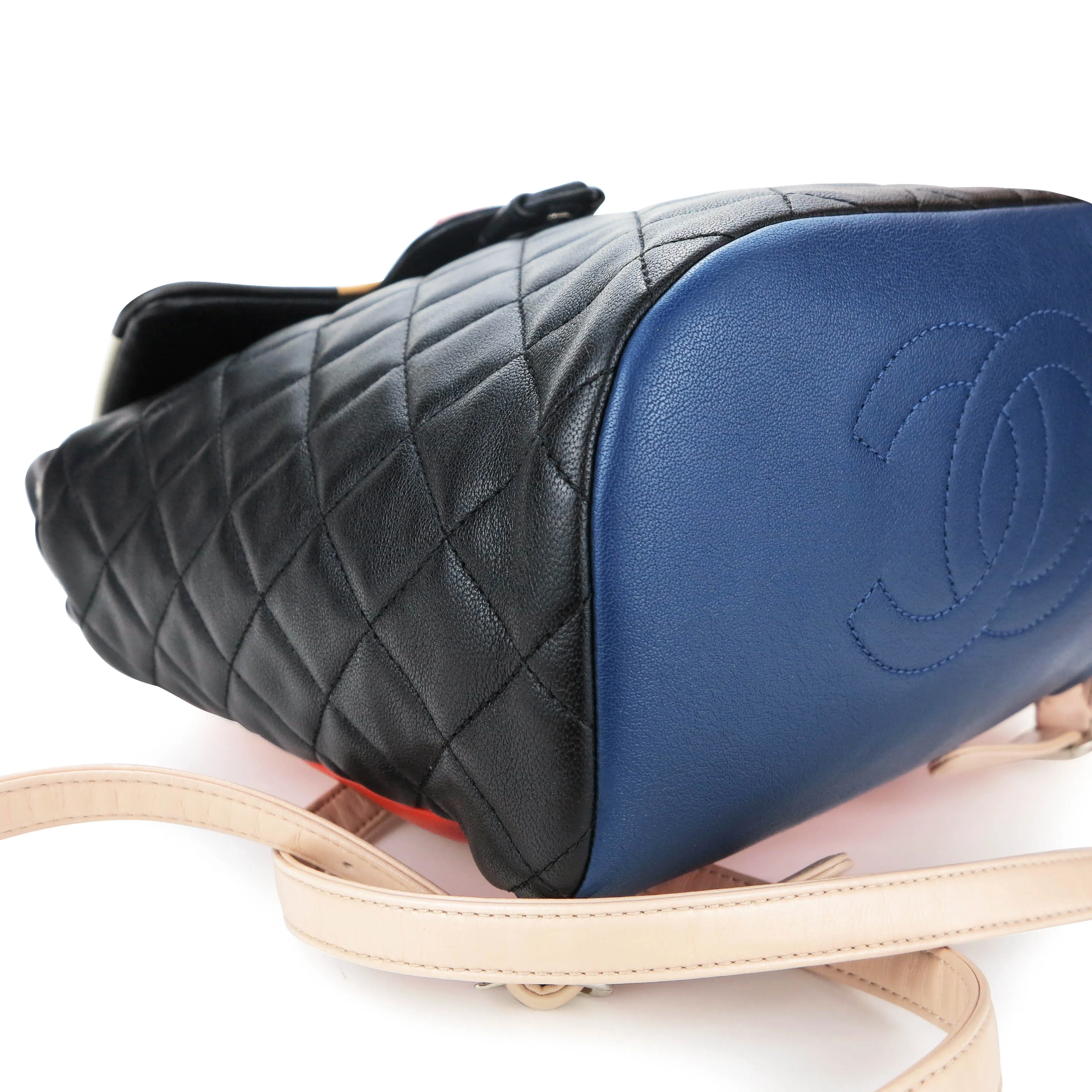 Small Cuba Urban Spirit Backpack in Black Lambskin