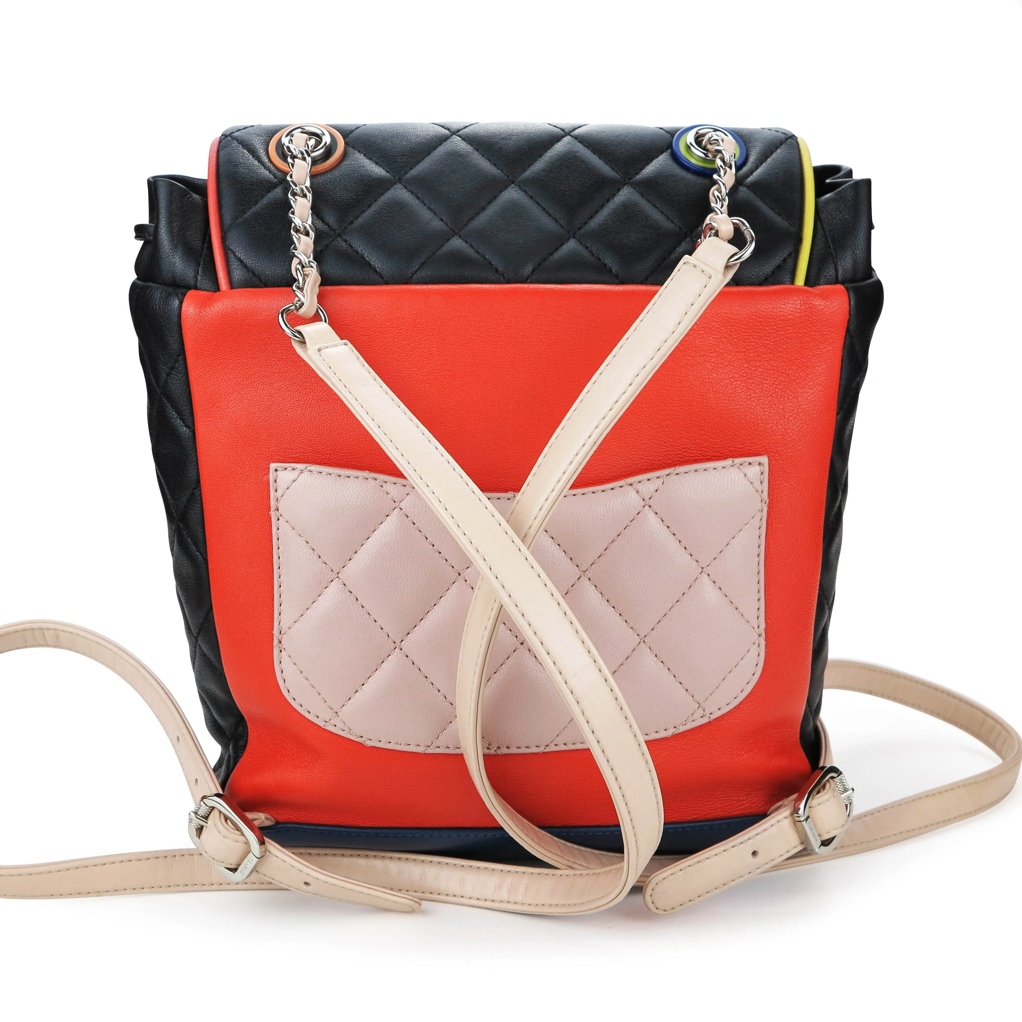 Small Cuba Urban Spirit Backpack in Black Lambskin