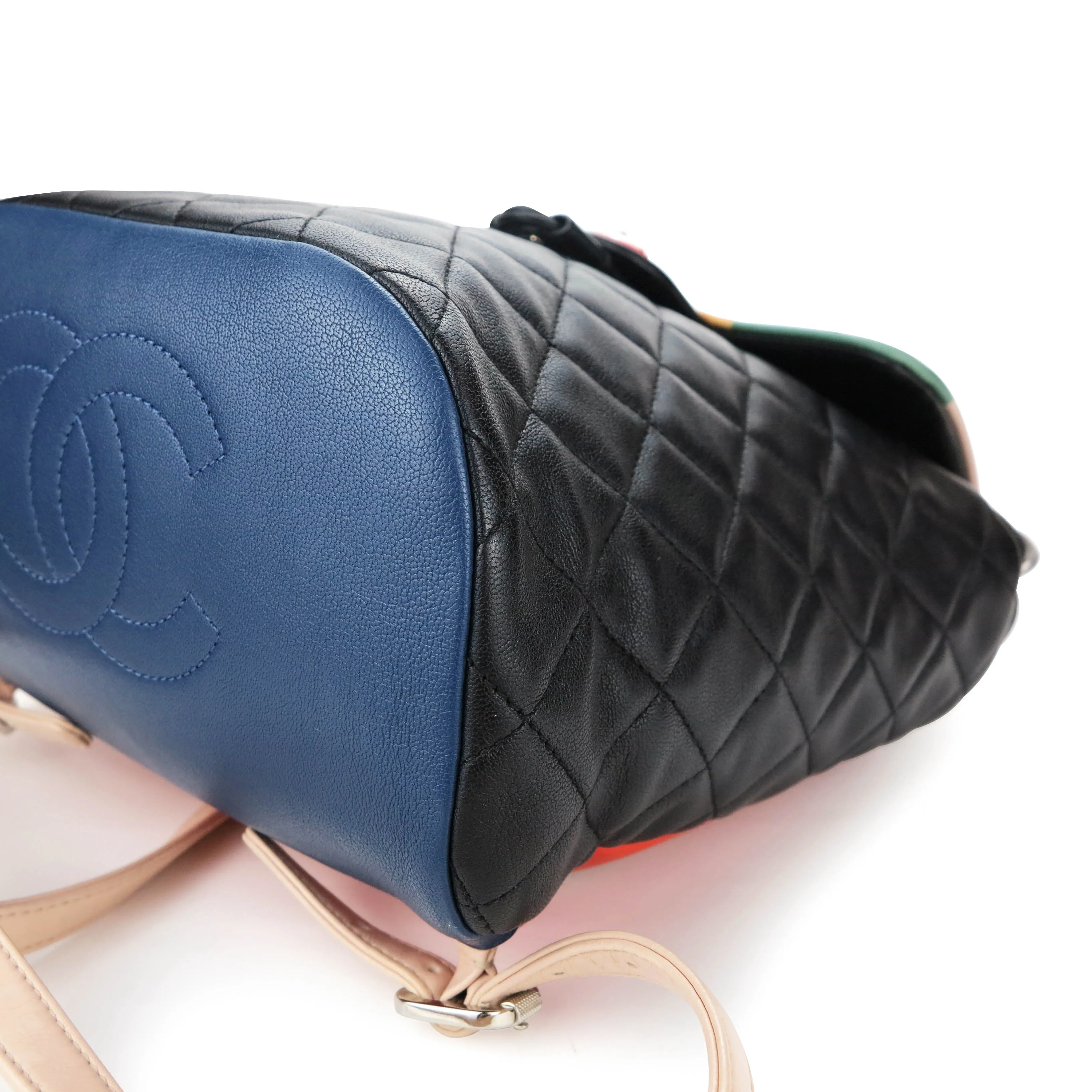 Small Cuba Urban Spirit Backpack in Black Lambskin