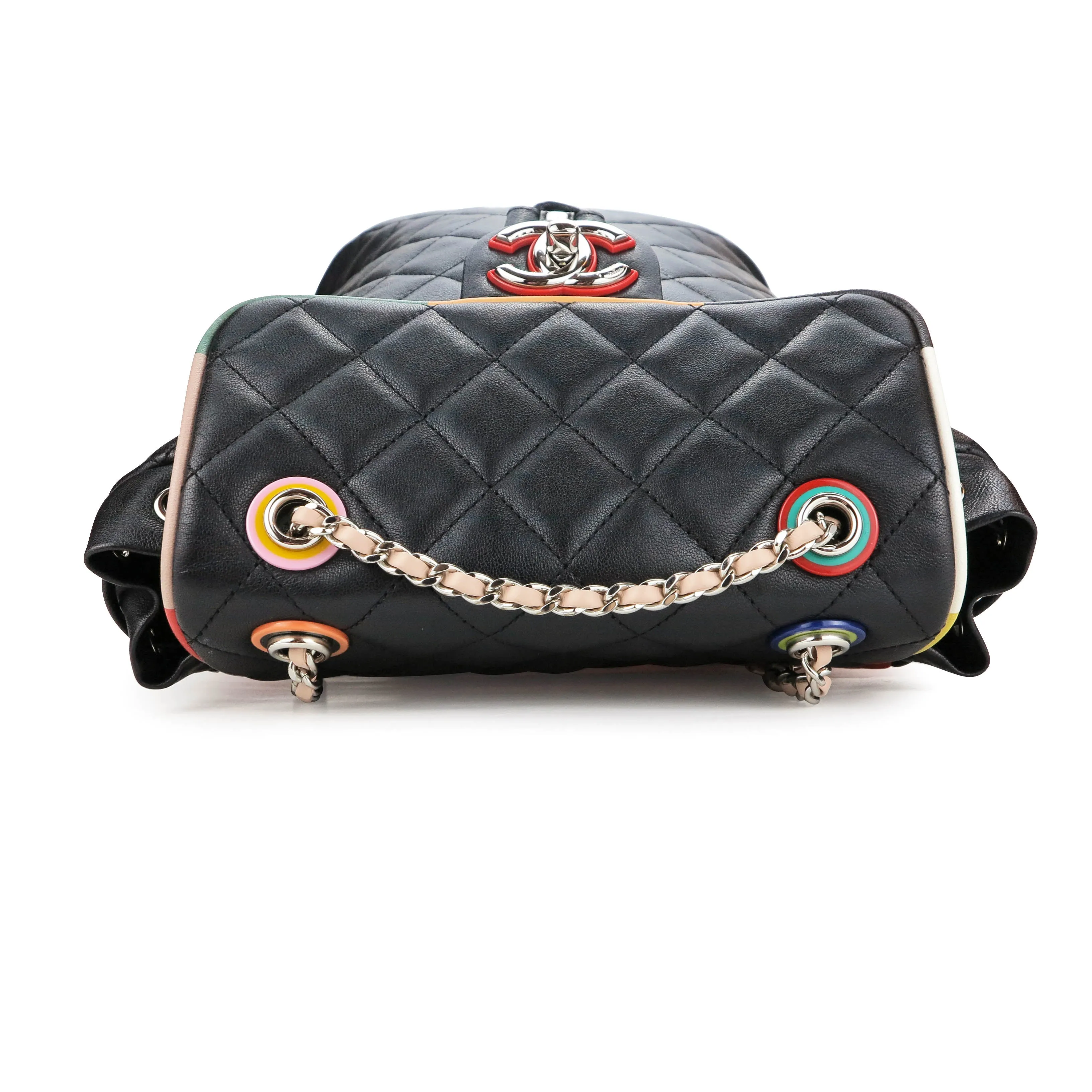 Small Cuba Urban Spirit Backpack in Black Lambskin