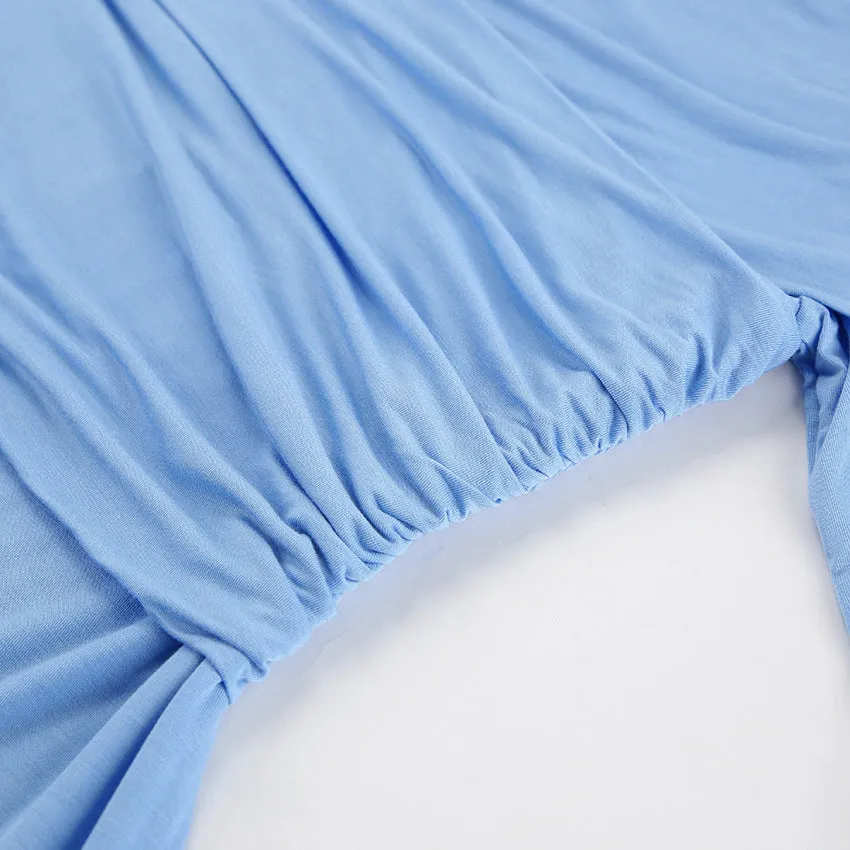Solid Ruched Off-Shoulder Top