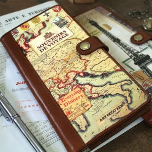 Souvenirs De Voyage Passport Case - Italian Map