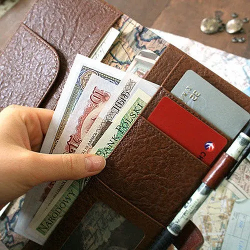 Souvenirs De Voyage Passport Case - Italian Map