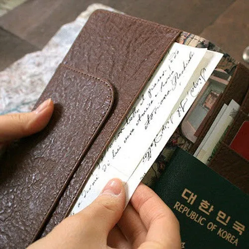 Souvenirs De Voyage Passport Case - Italian Map