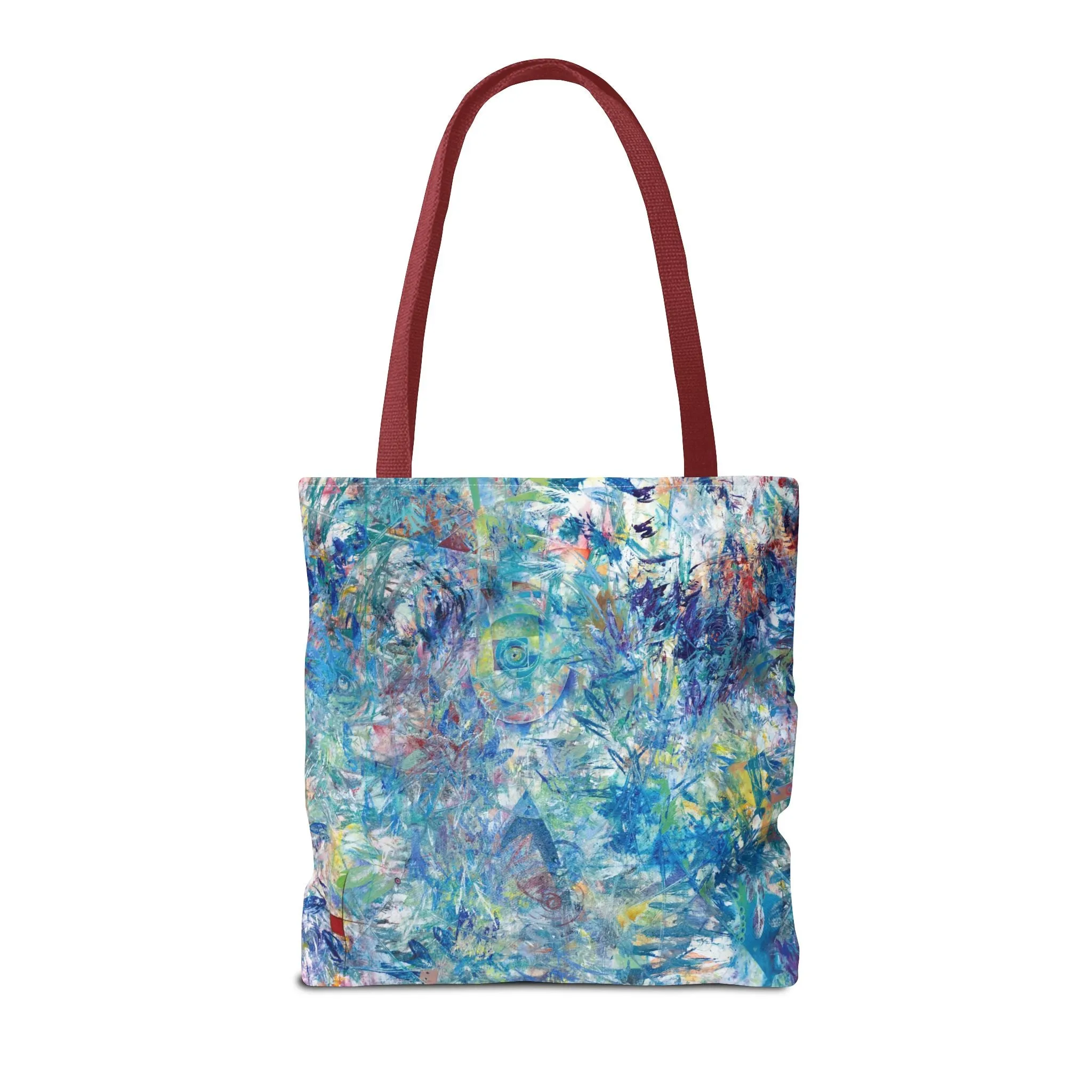 Spiritual Abstract Art Tote Bag Canvas Shopping Bag - Ascension - Leslie Karpinski