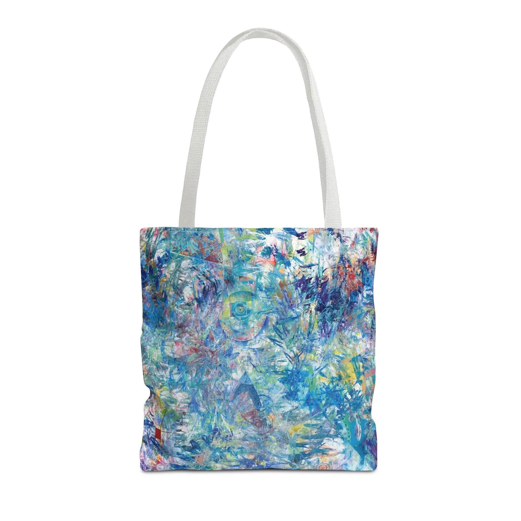 Spiritual Abstract Art Tote Bag Canvas Shopping Bag - Ascension - Leslie Karpinski