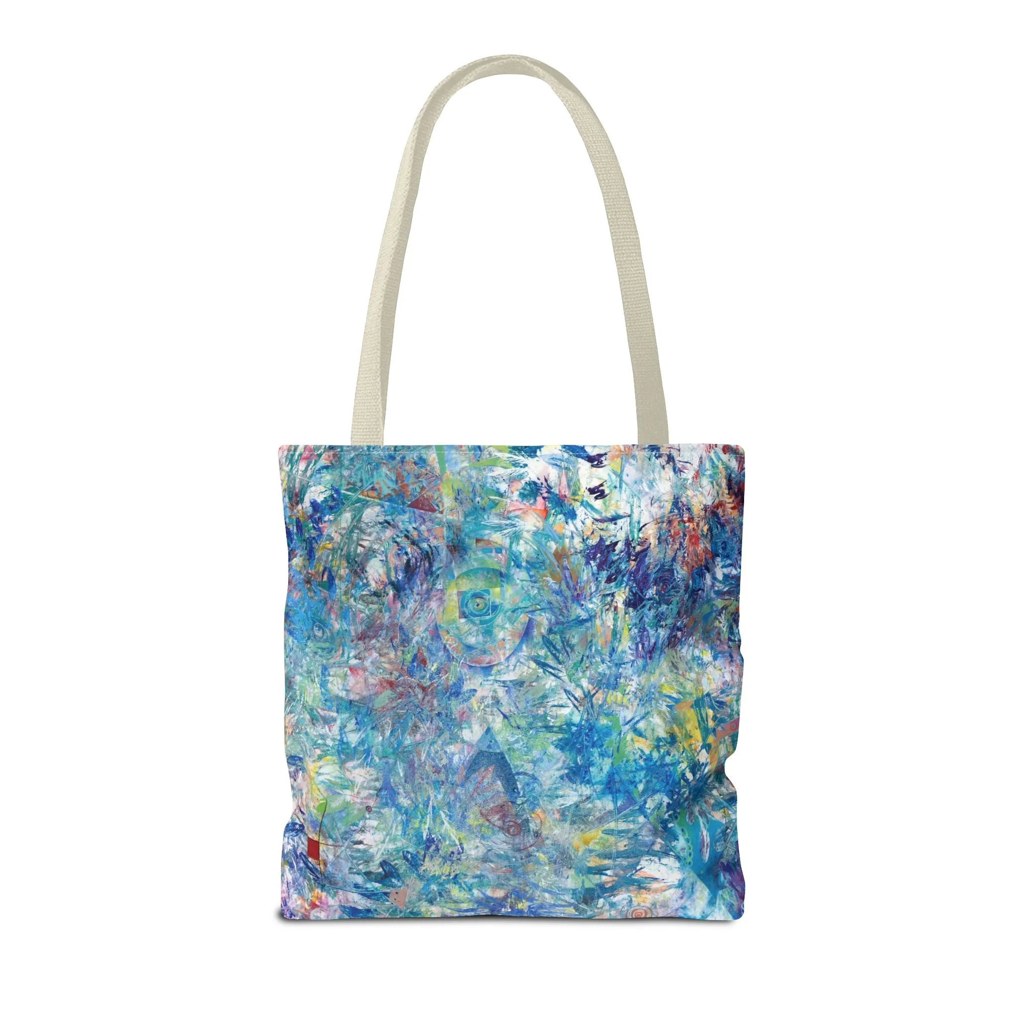 Spiritual Abstract Art Tote Bag Canvas Shopping Bag - Ascension - Leslie Karpinski