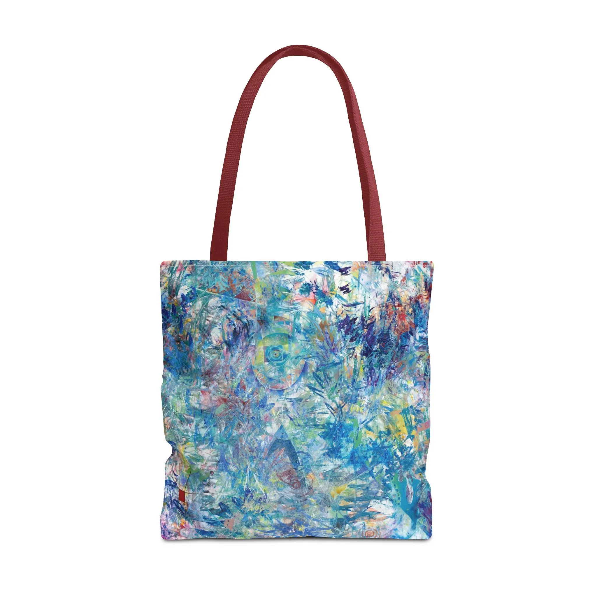 Spiritual Abstract Art Tote Bag Canvas Shopping Bag - Ascension - Leslie Karpinski