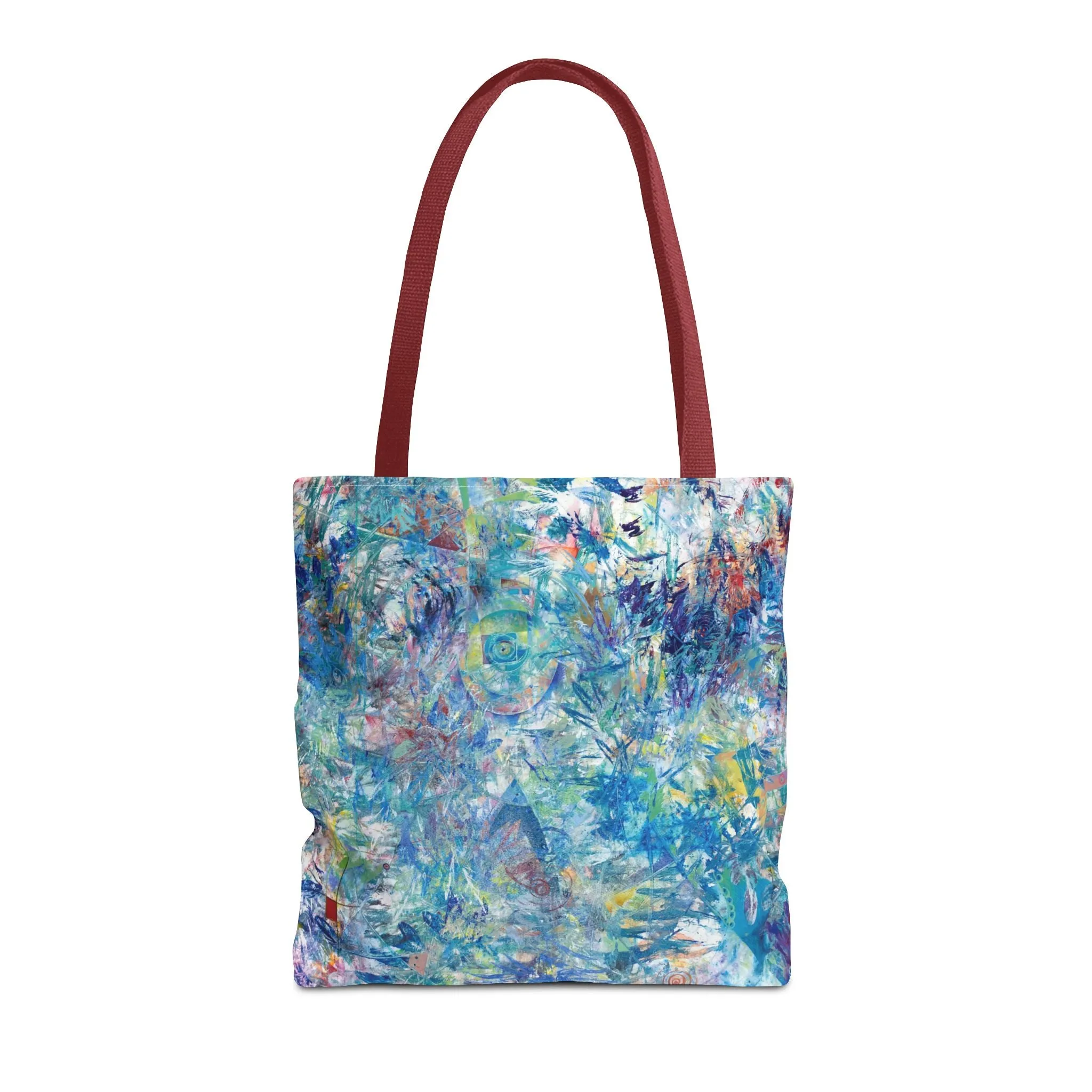 Spiritual Abstract Art Tote Bag Canvas Shopping Bag - Ascension - Leslie Karpinski