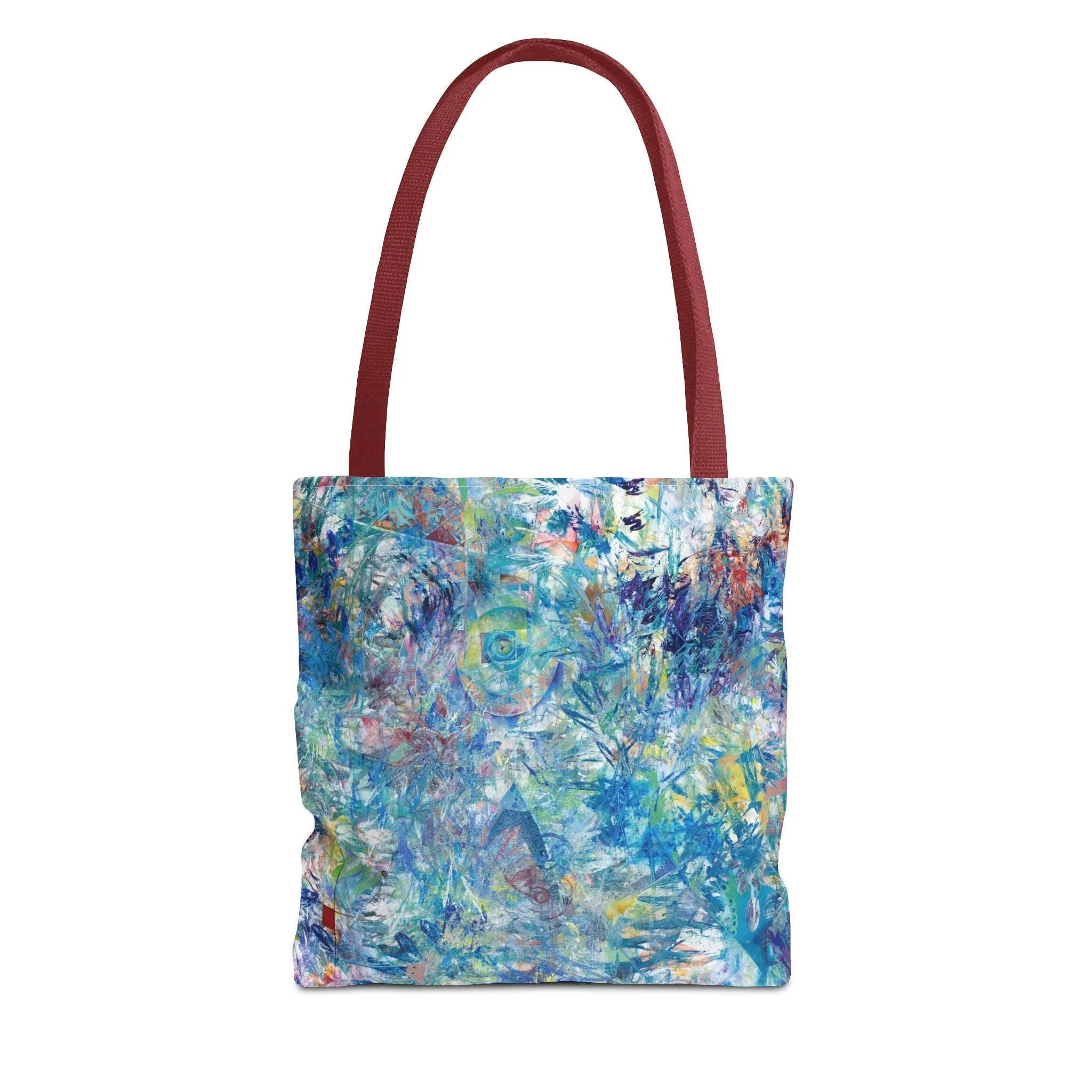 Spiritual Abstract Art Tote Bag Canvas Shopping Bag - Ascension - Leslie Karpinski