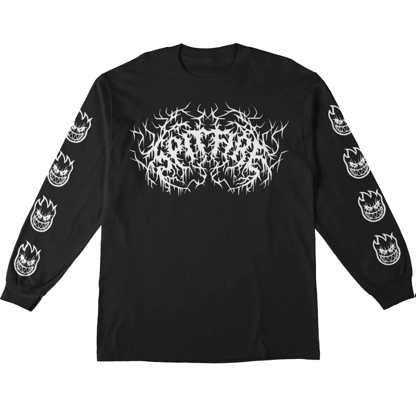 Spitfire Deathmask Sleeve Longsleeve T-Shirt Black