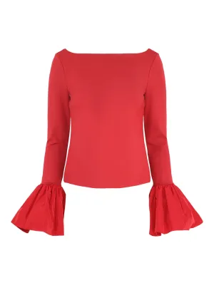 Staud Paige Top in Rouge