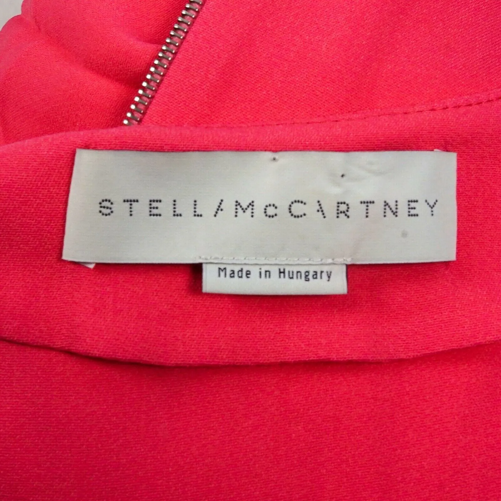 Stella McCartney Neon Peach Shirt Top Half Zip Long Sleeve Top Pre-Owned Used 36
