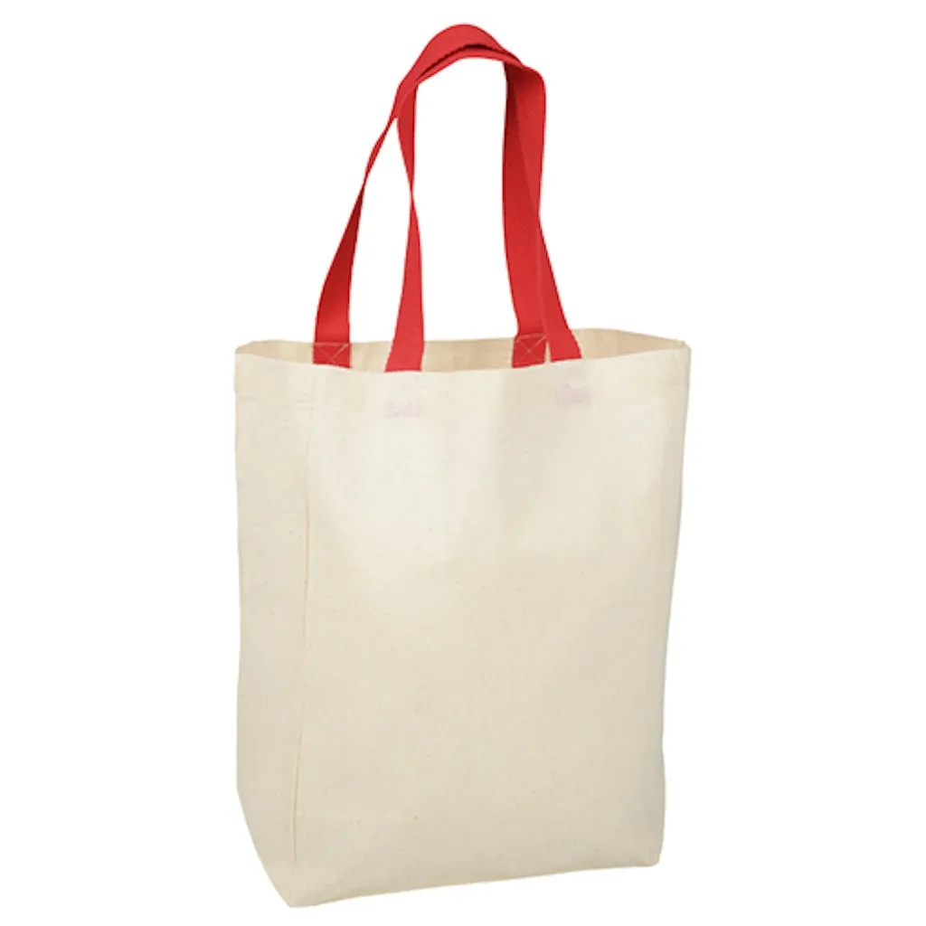Stock Coloured Handle Calico Bag(SCB-15D)