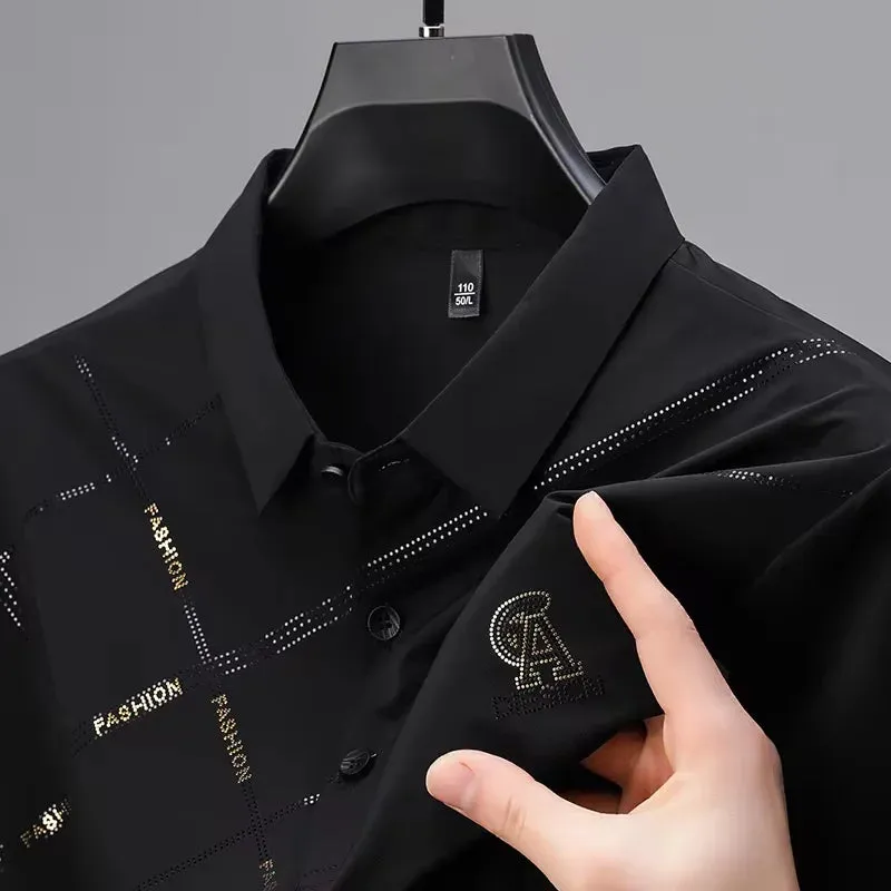 Stripe Designer Long T-Shirt for Men