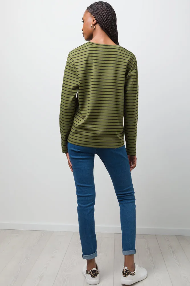 Stripe Top Green