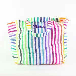 Striped Beach Bag