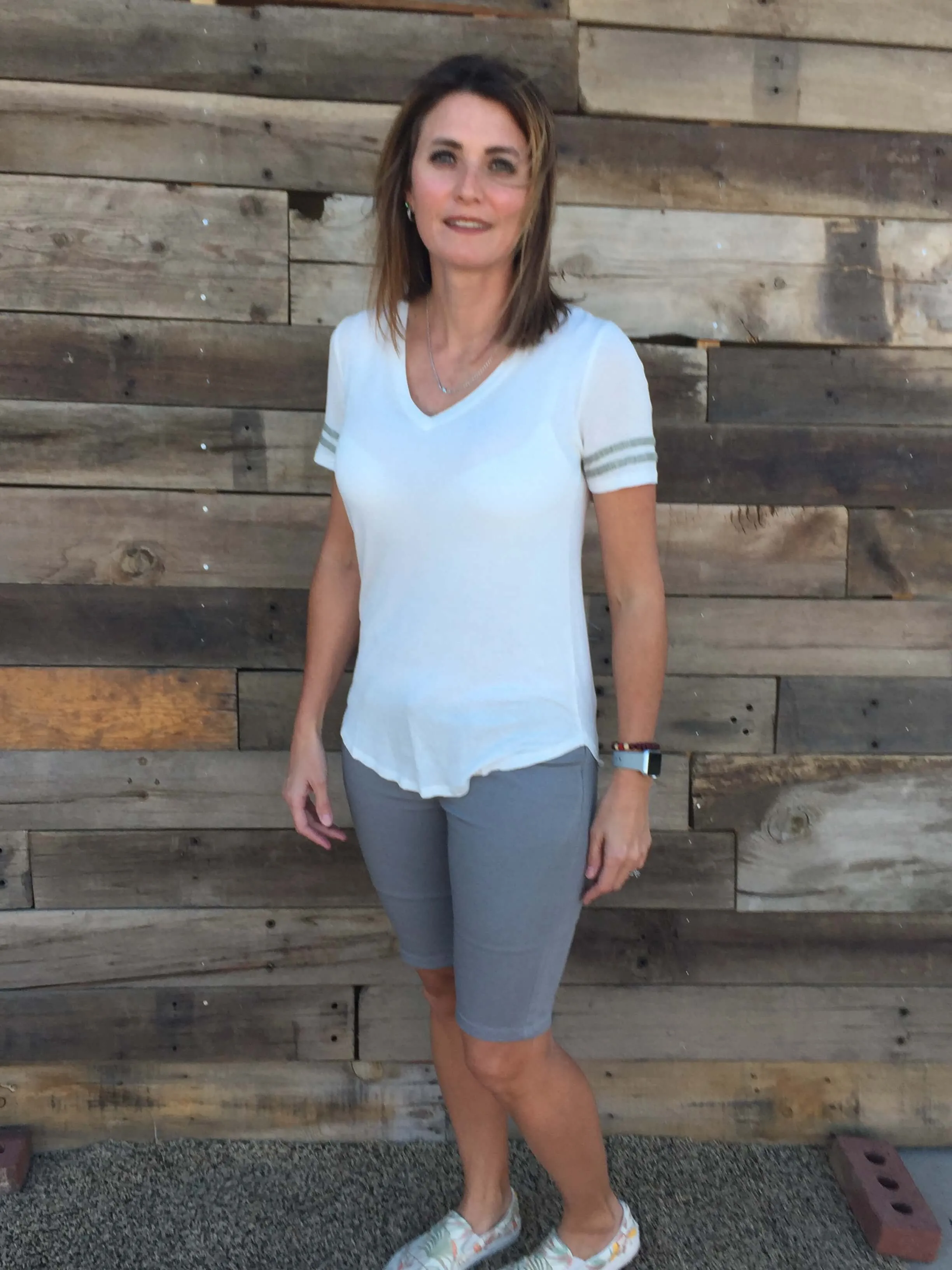 Striped Sleeve Tee (Multiple Colors)