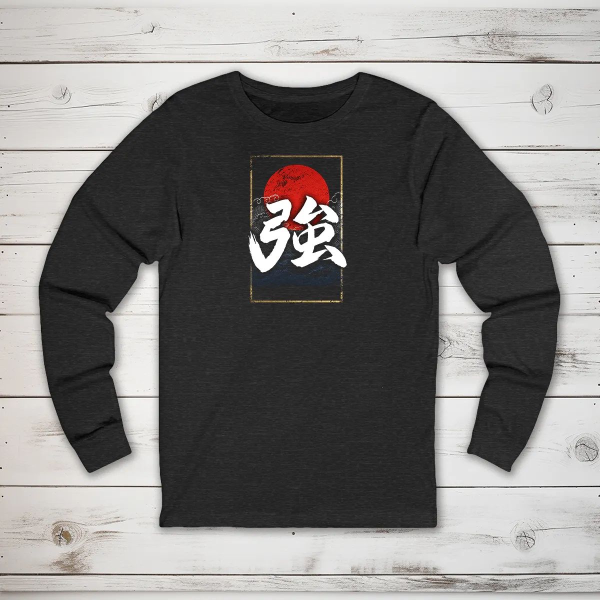 Strong Kanji Long Sleeve T-Shirt