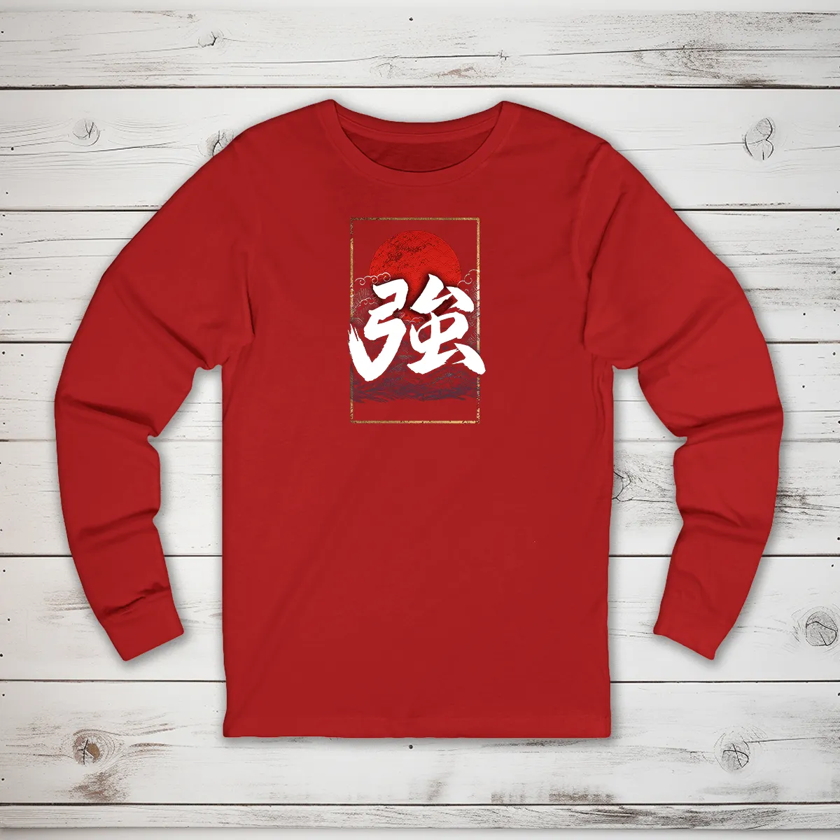 Strong Kanji Long Sleeve T-Shirt