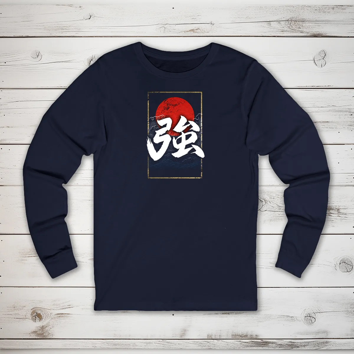 Strong Kanji Long Sleeve T-Shirt