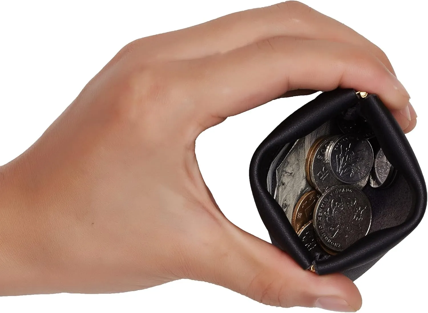 Strong spring Squeeze Coin Wallets For Men & Women