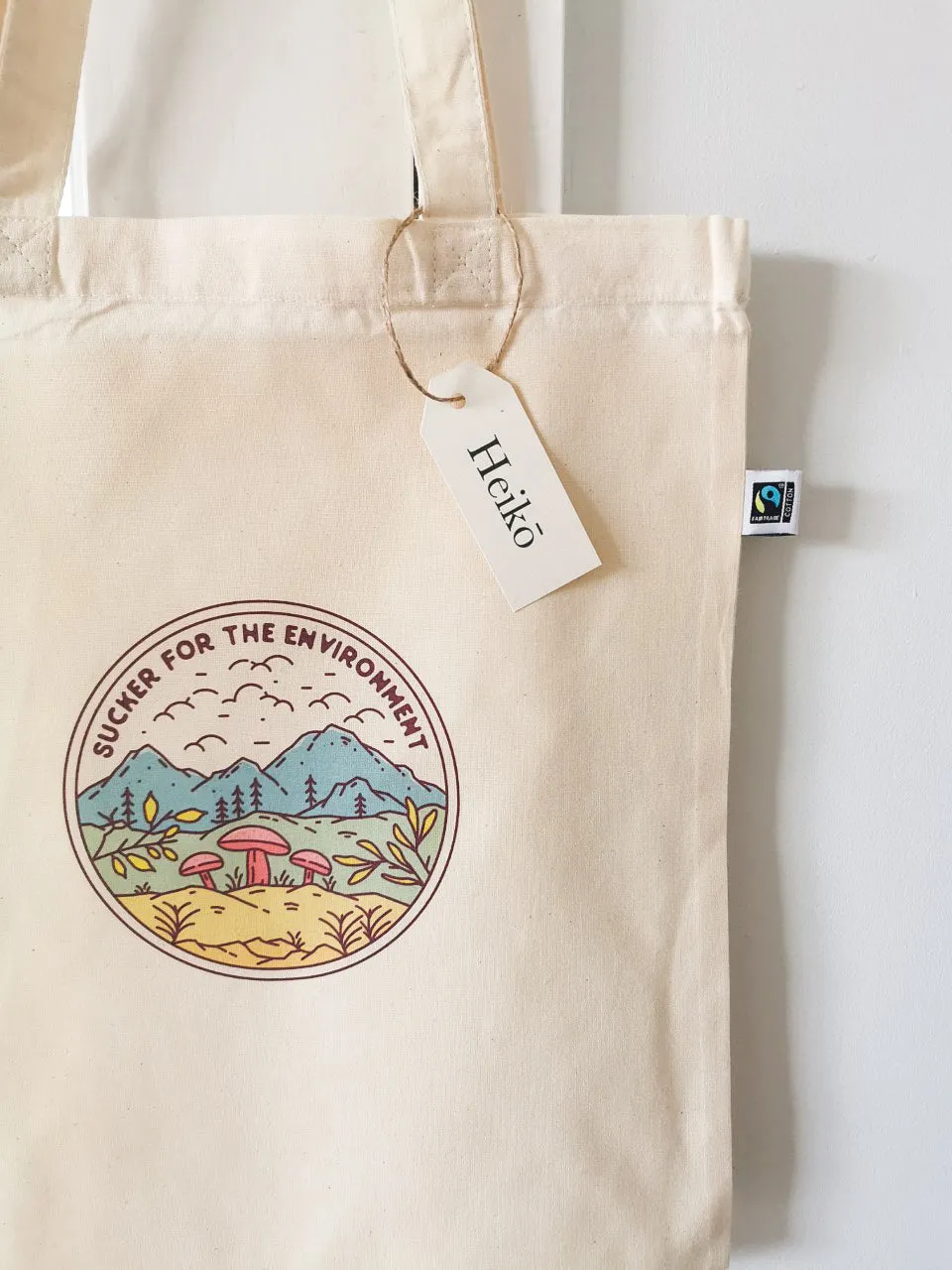 Sucker for the Environment Tote Bag - Vegan - 100% Organic Cotton